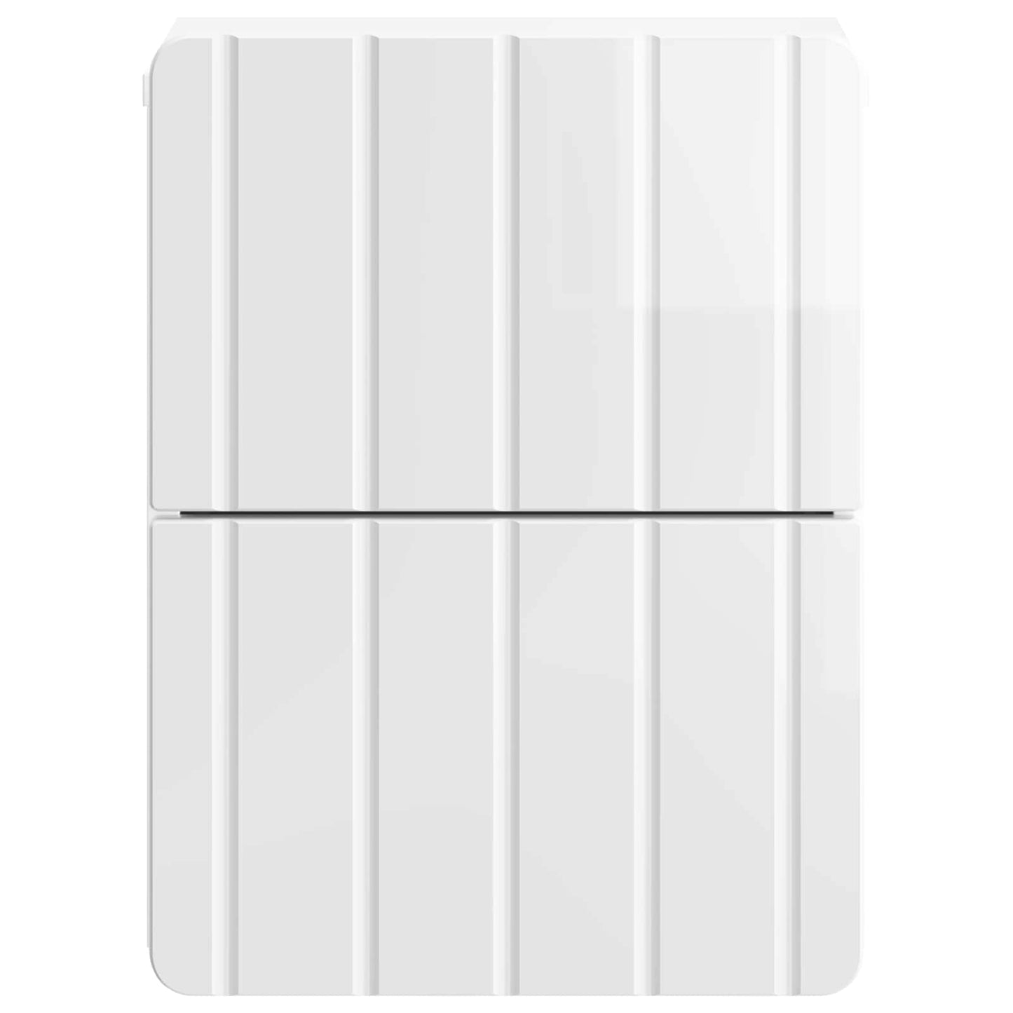 Vegghengt Nattbord 2 pcs Høgglans hvit 33 x 34,5 x 43 cm