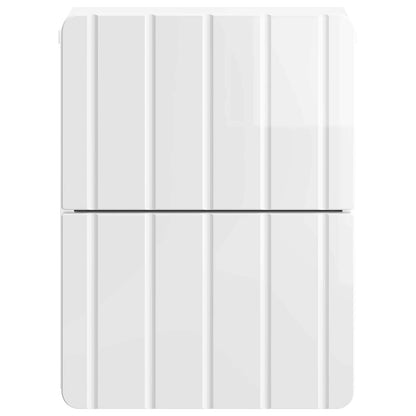 Vegghengt Nattbord 2 pcs Høgglans hvit 33 x 34,5 x 43 cm