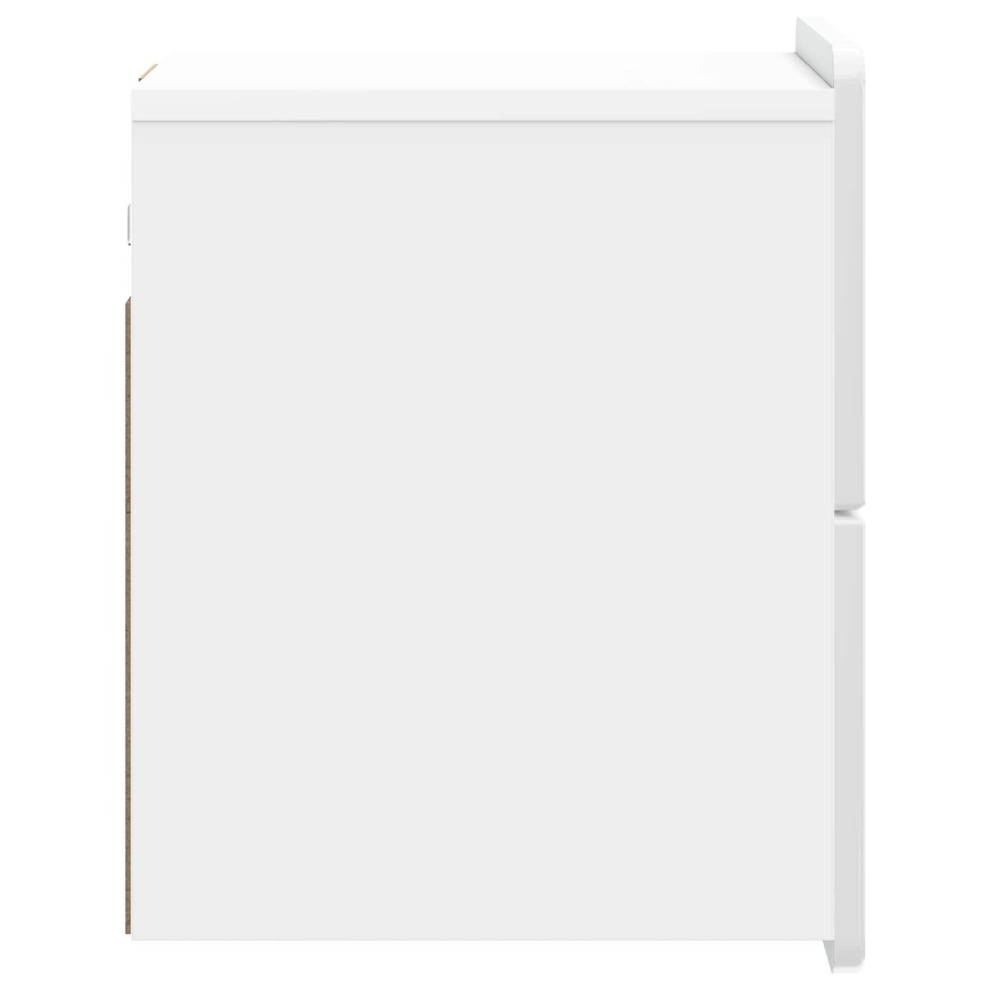 Vegghengt Nattbord 2 pcs Høgglans hvit 33 x 34,5 x 43 cm