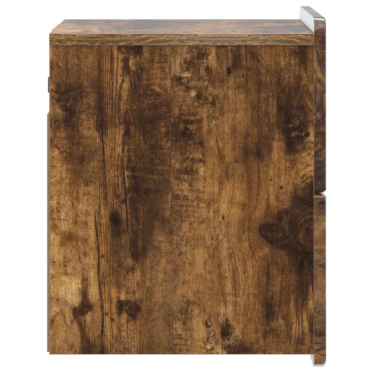 Vegghengt Nattbord med skuff 2 pcs Røkt Eik 33 x 34,5 x 43 cm