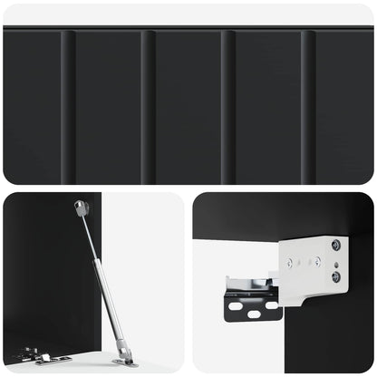 Vegghengt TV skap Svart 78,5 x 41 x 30 cm Konstruert tre