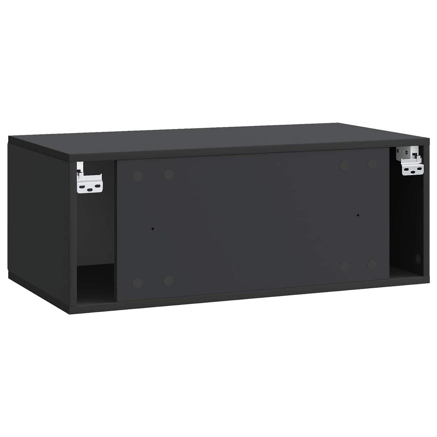 Vegghengt TV skap Svart 78,5 x 41 x 30 cm Konstruert tre
