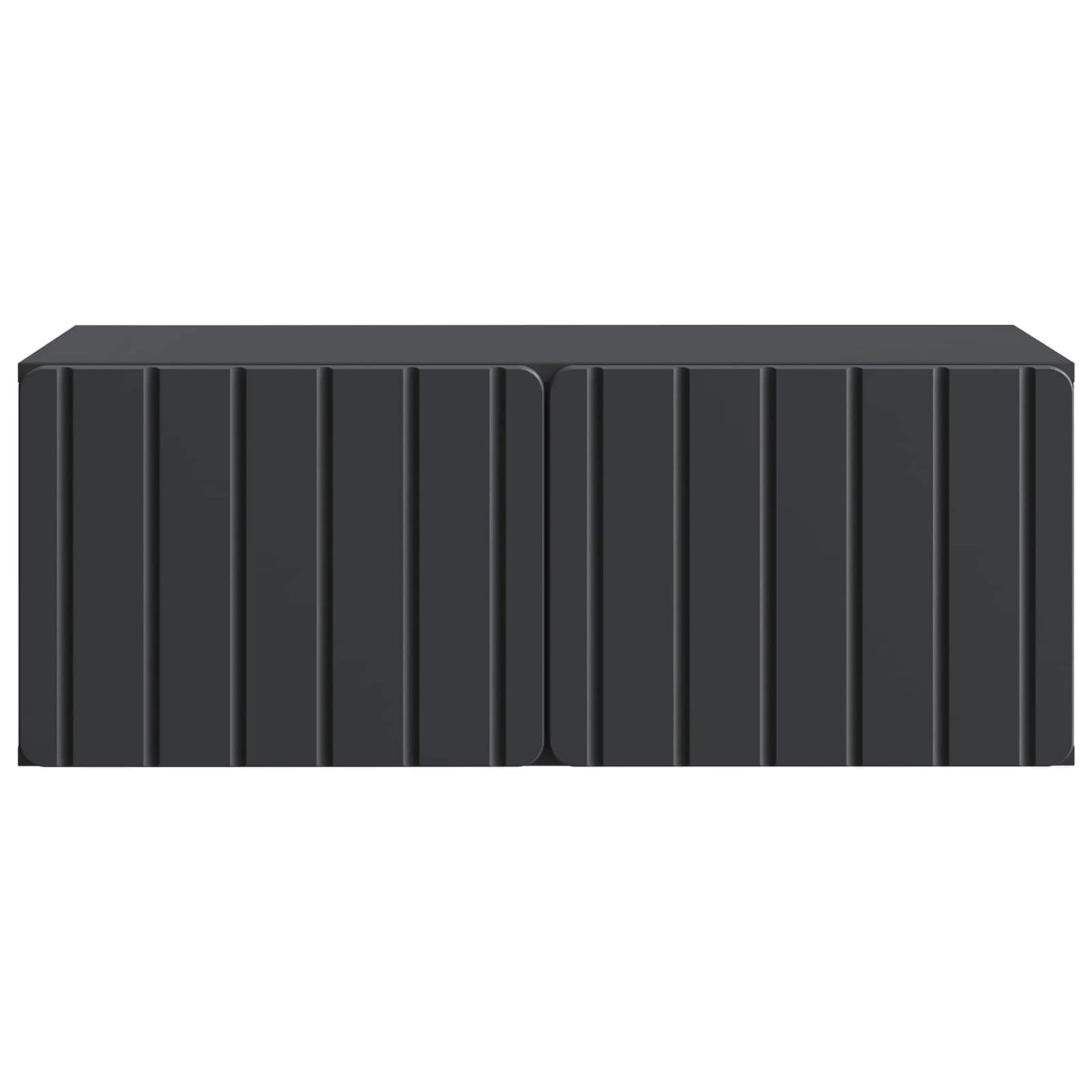 Vegghengt TV skap Svart 78,5 x 41 x 30 cm Konstruert tre