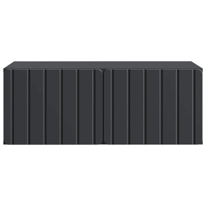 Vegghengt TV skap Svart 78,5 x 41 x 30 cm Konstruert tre