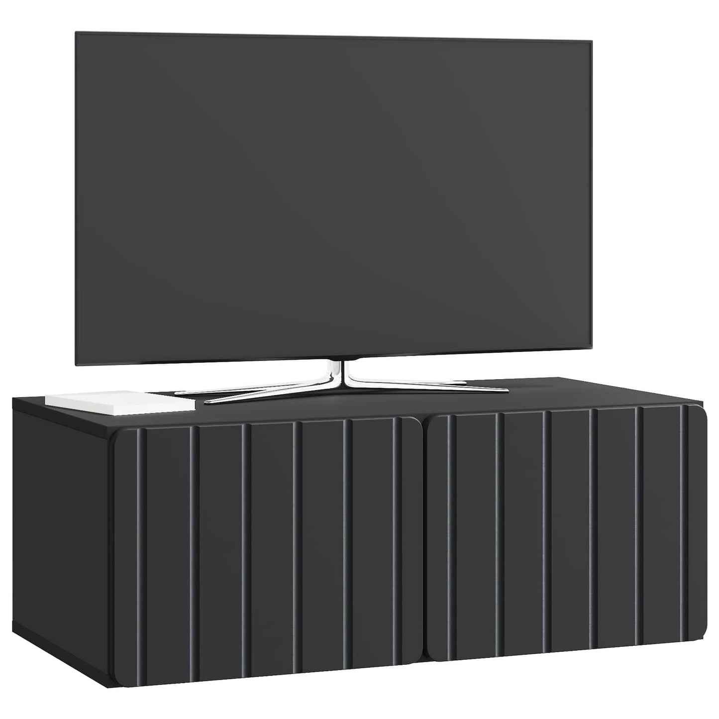 Vegghengt TV skap Svart 78,5 x 41 x 30 cm Konstruert tre