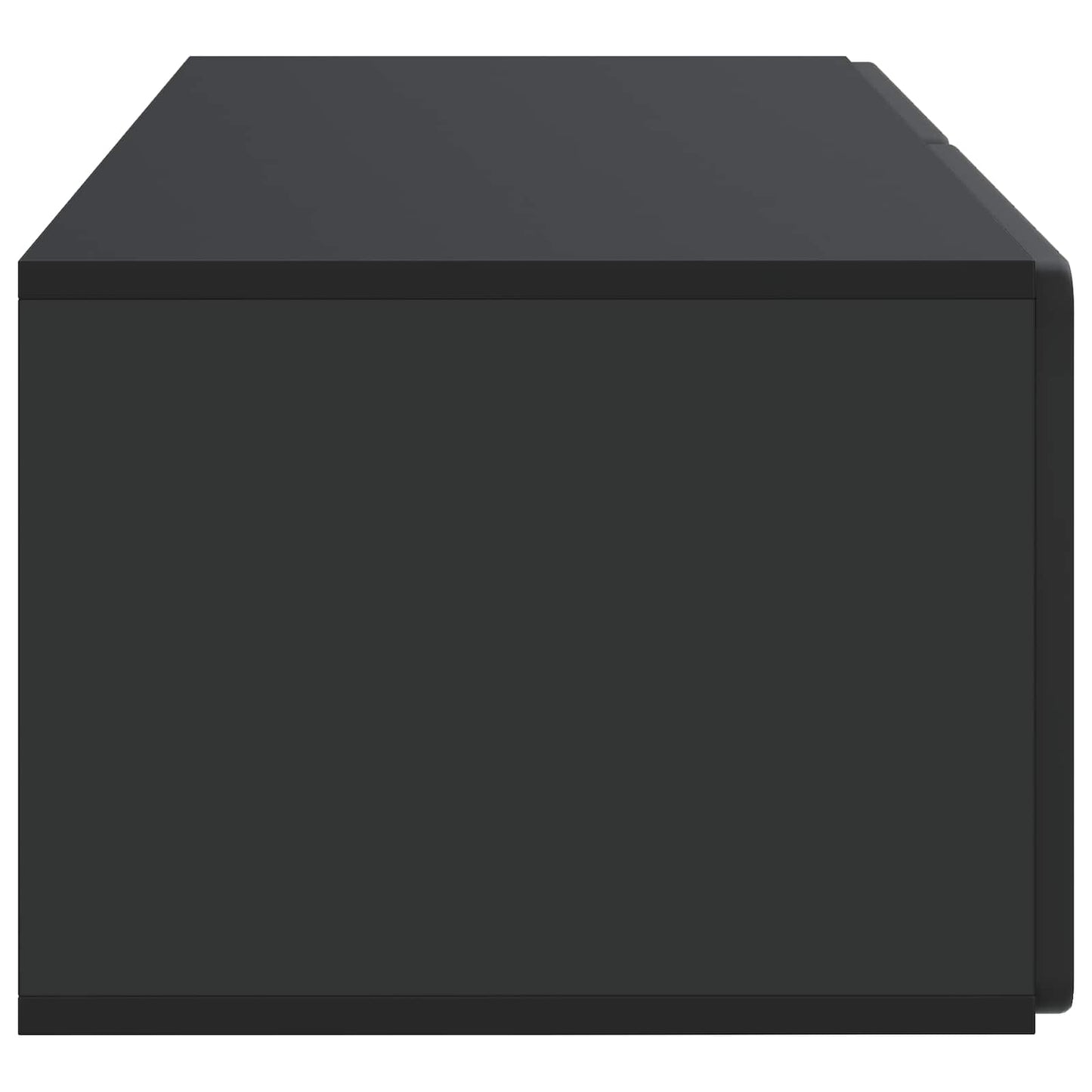Vegghengt TV skap Svart 78,5 x 41 x 30 cm Konstruert tre