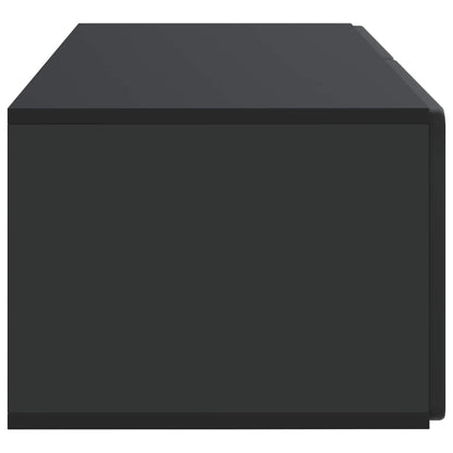 Vegghengt TV skap Svart 78,5 x 41 x 30 cm Konstruert tre