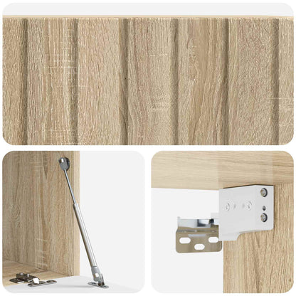 Vegghengt TV skap Sonoma eik 78,5 x 41 x 30 cm Konstruert tre