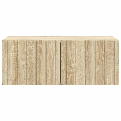 Vegghengt TV skap Sonoma eik 78,5 x 41 x 30 cm Konstruert tre