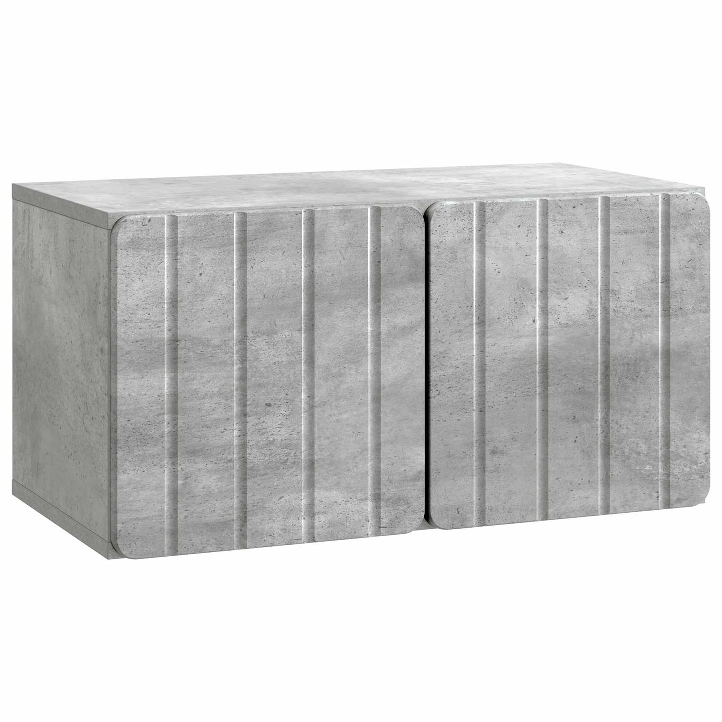 Vegghengt TV skap Betonggrå 59,5 x 31 x 30 cm Konstruert tre