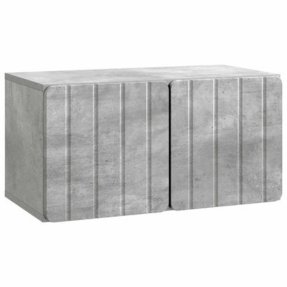 Vegghengt TV skap Betonggrå 59,5 x 31 x 30 cm Konstruert tre