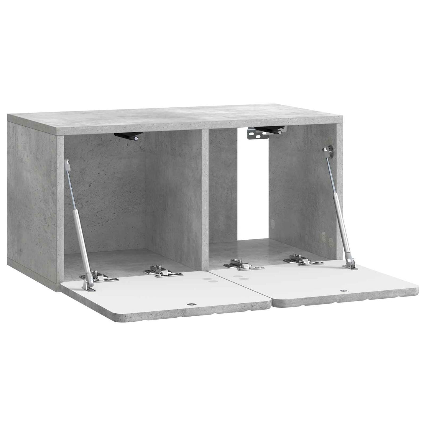 Vegghengt TV skap Betonggrå 59,5 x 31 x 30 cm Konstruert tre
