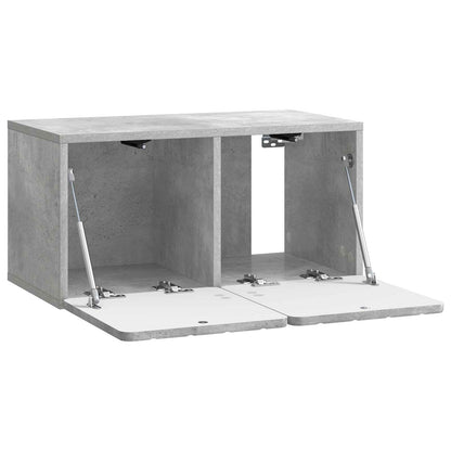 Vegghengt TV skap Betonggrå 59,5 x 31 x 30 cm Konstruert tre