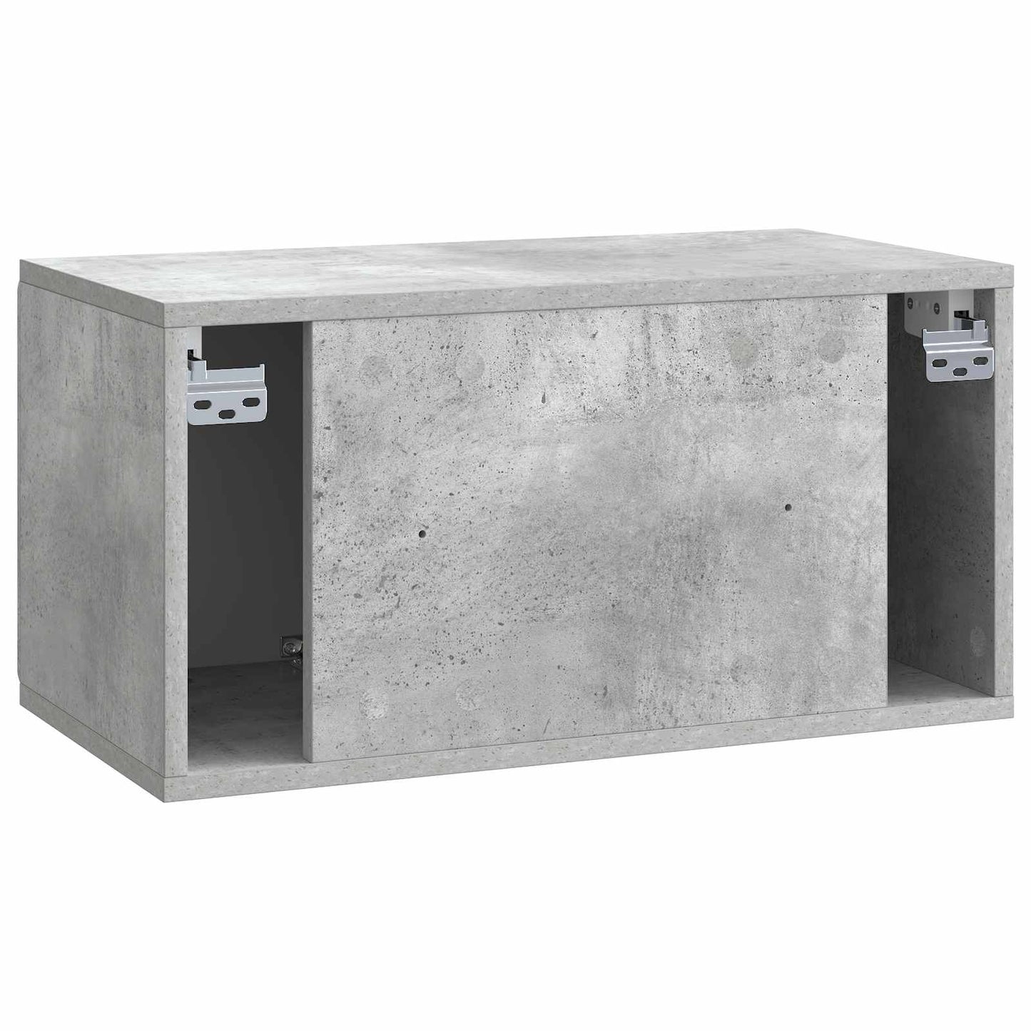 Vegghengt TV skap Betonggrå 59,5 x 31 x 30 cm Konstruert tre