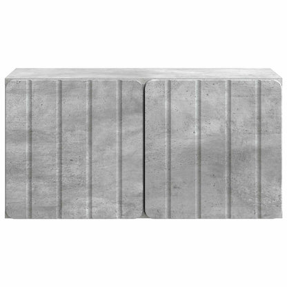 Vegghengt TV skap Betonggrå 59,5 x 31 x 30 cm Konstruert tre