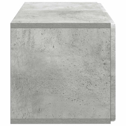 Vegghengt TV skap Betonggrå 59,5 x 31 x 30 cm Konstruert tre