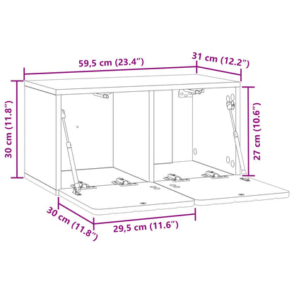 Vegghengt TV skap Artisan eik 59,5 x 31 x 30 cm Konstruert tre