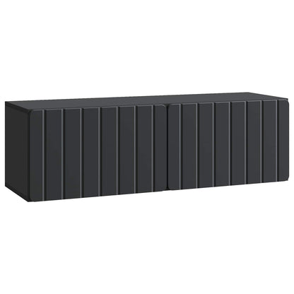 Vegghengt TV skap Svart 98 x 31 x 30 cm Konstruert tre