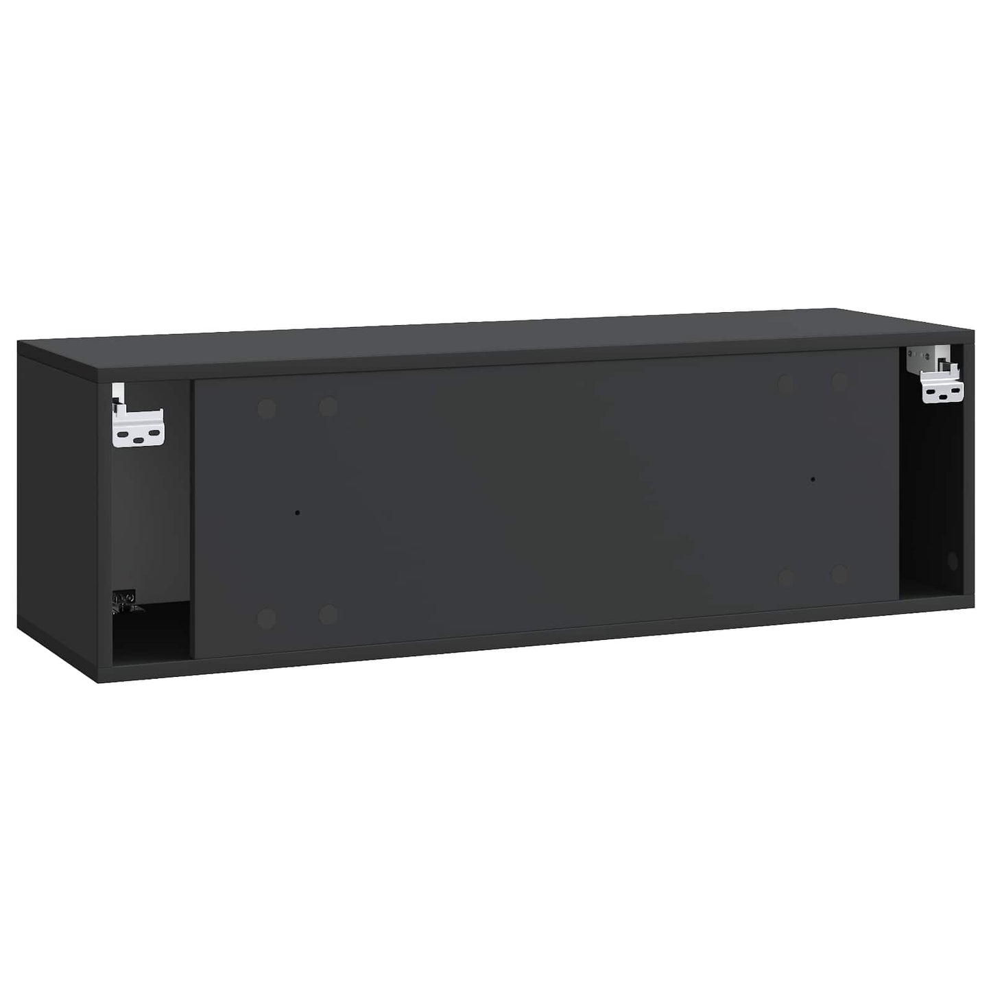 Vegghengt TV skap Svart 98 x 31 x 30 cm Konstruert tre