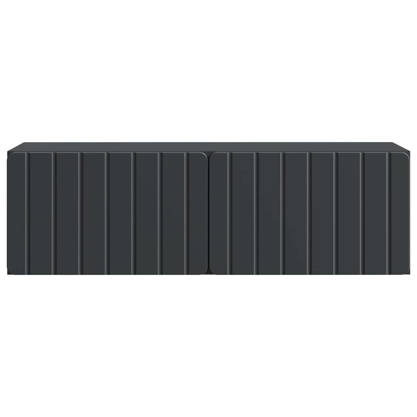 Vegghengt TV skap Svart 98 x 31 x 30 cm Konstruert tre