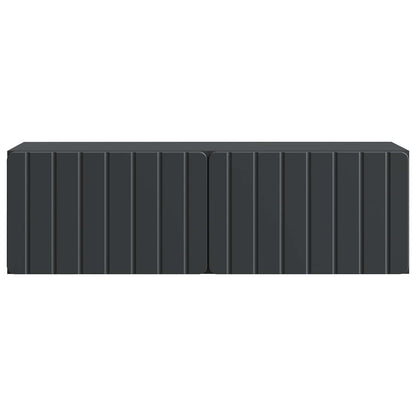Vegghengt TV skap Svart 98 x 31 x 30 cm Konstruert tre