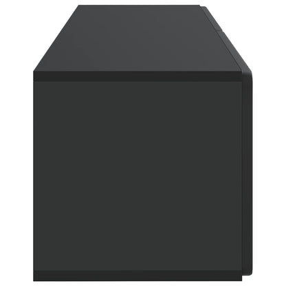 Vegghengt TV skap Svart 98 x 31 x 30 cm Konstruert tre