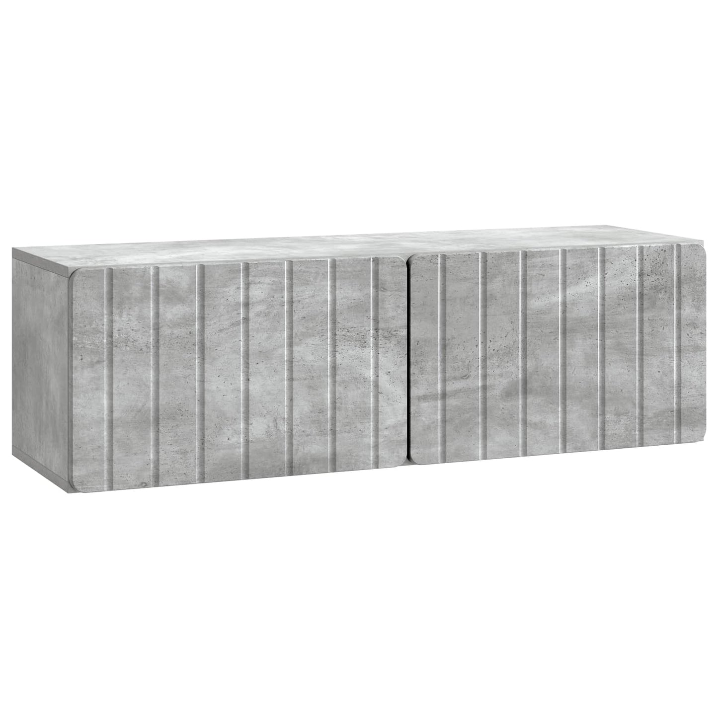 Vegghengt TV skap Betonggrå 98 x 31 x 30 cm Konstruert tre