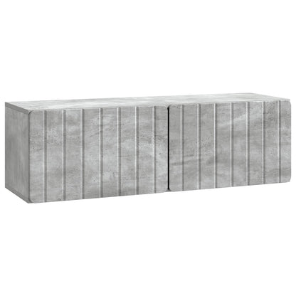Vegghengt TV skap Betonggrå 98 x 31 x 30 cm Konstruert tre