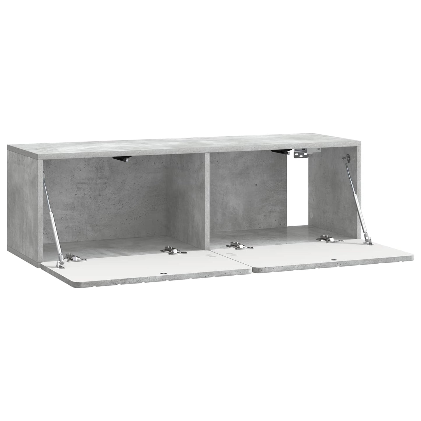 Vegghengt TV skap Betonggrå 98 x 31 x 30 cm Konstruert tre