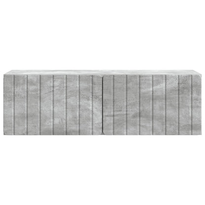 Vegghengt TV skap Betonggrå 98 x 31 x 30 cm Konstruert tre