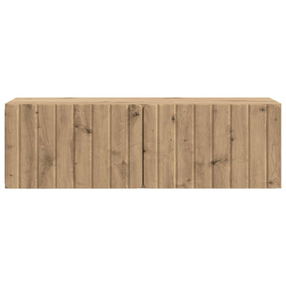 Vegghengt TV skap Artisan eik 98 x 31 x 30 cm Konstruert tre