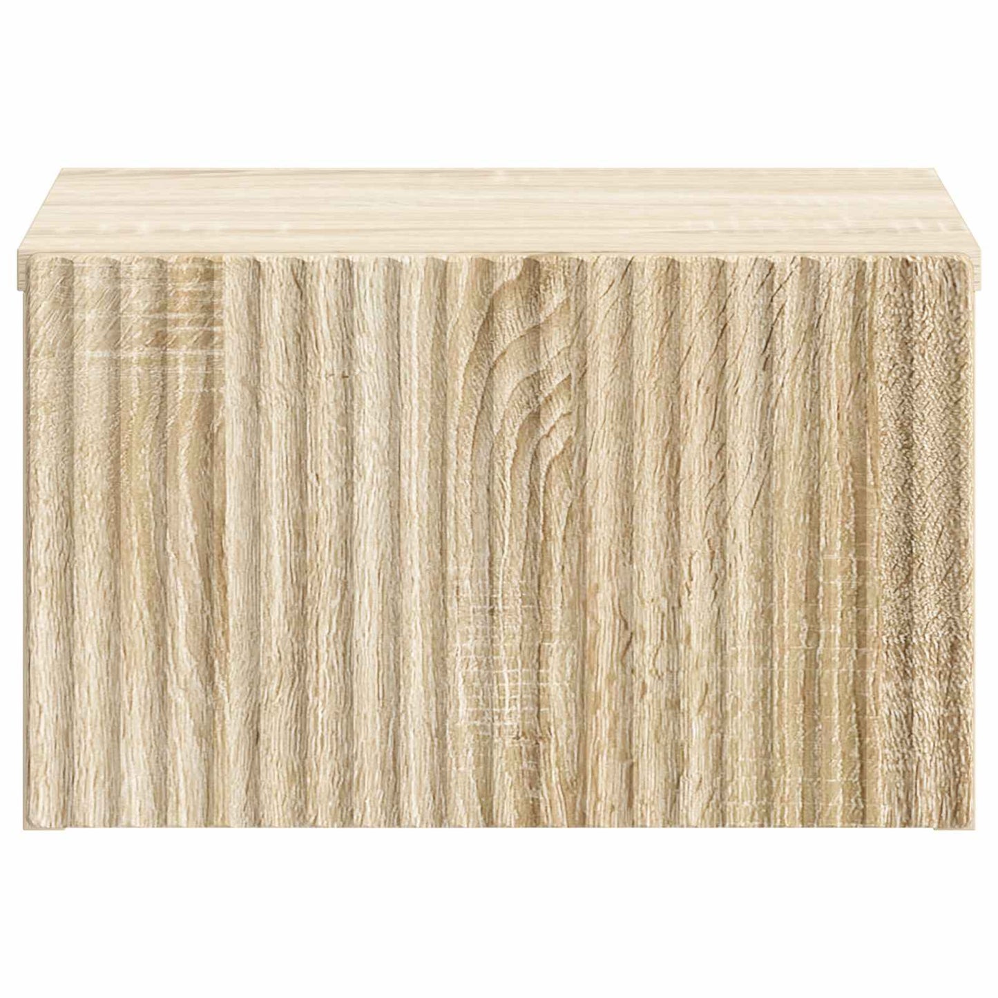 Vegghengt Nattbord med skuff 2 pcs Sonoma eik 33 x 34,5 x 20 cm