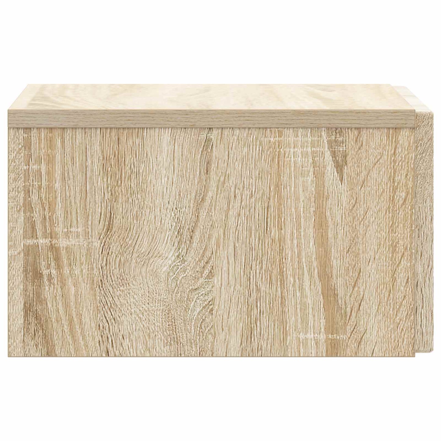 Vegghengt Nattbord med skuff 2 pcs Sonoma eik 33 x 34,5 x 20 cm