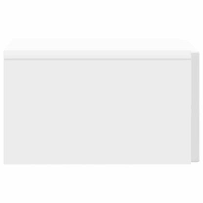Vegghengt Nattbord 2 pcs Høgglans hvit 33 x 34,5 x 20 cm
