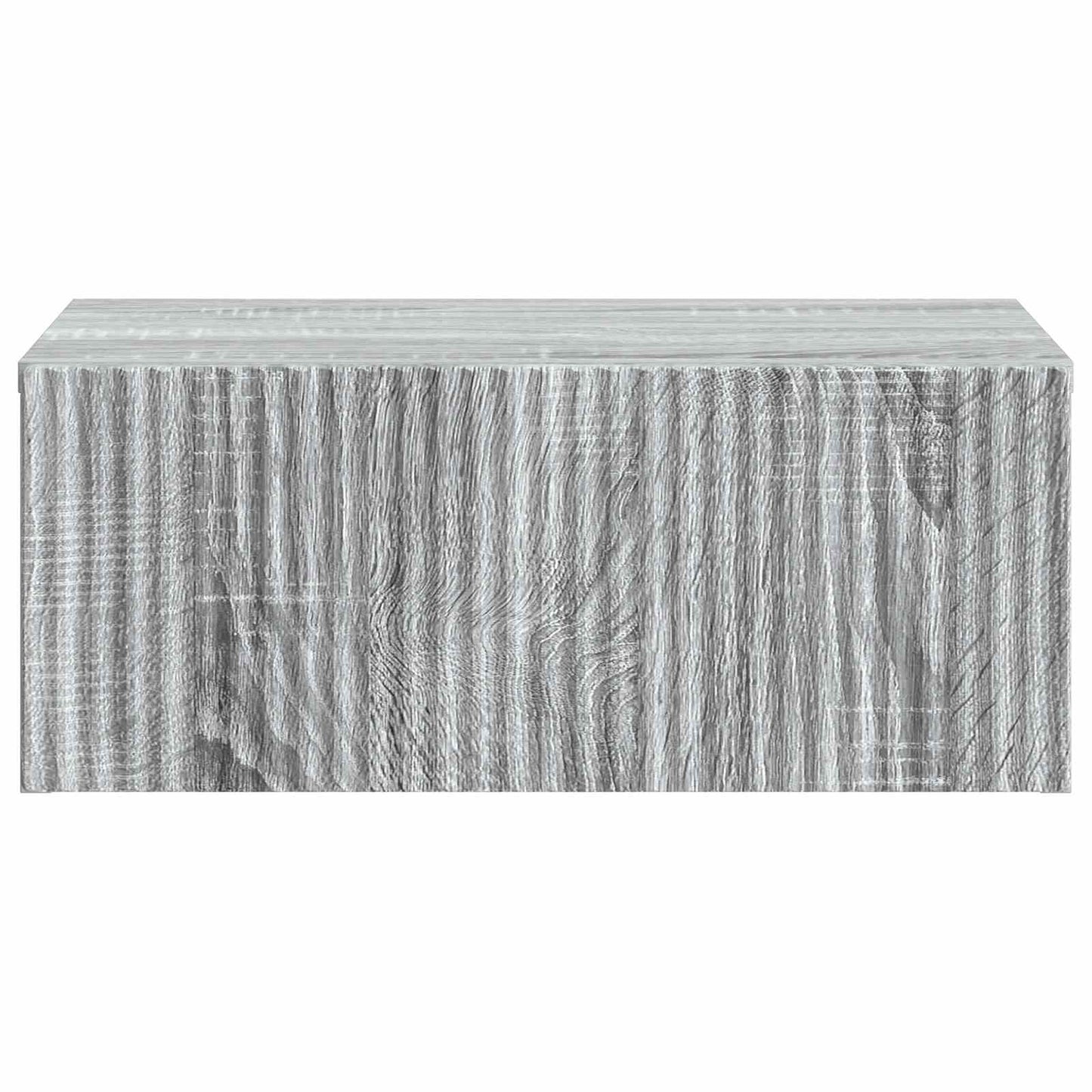 Vegghengt Nattbord med skuff 2 pcs Grå sonoma 49 x 34,5 x 20 cm