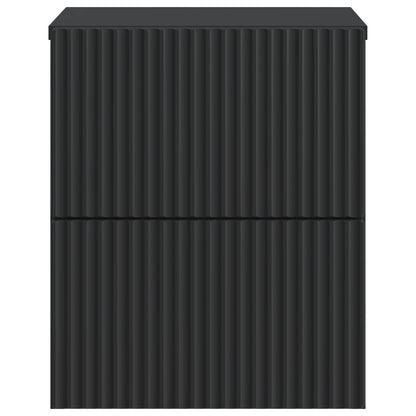 Vegghengt Nattbord Svart 33 x 34,5 x 40 cm Konstruert tre