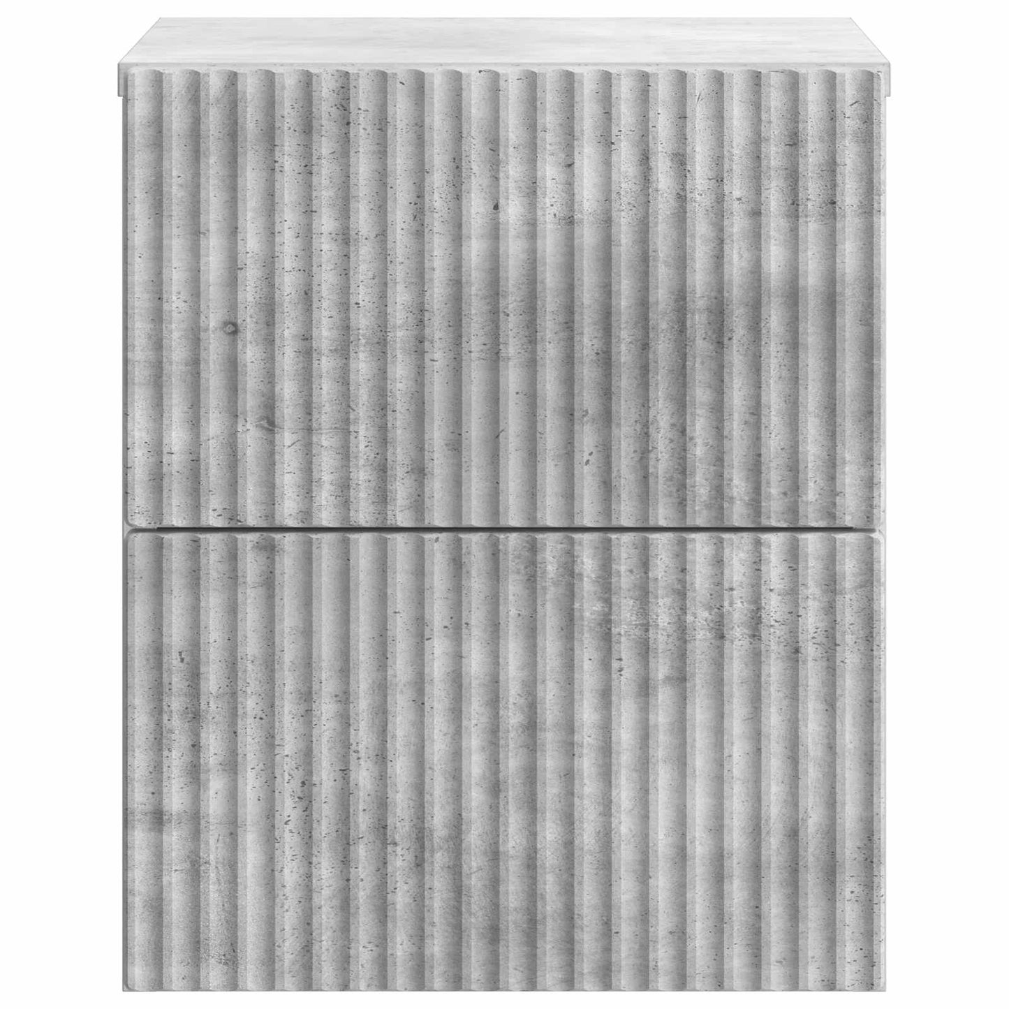 Vegghengt Nattbord med skuff 2 pcs Betonggrå 33 x 34,5 x 40 cm