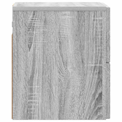 Vegghengt Nattbord Grå sonoma 33 x 34,5 x 40 cm Konstruert tre
