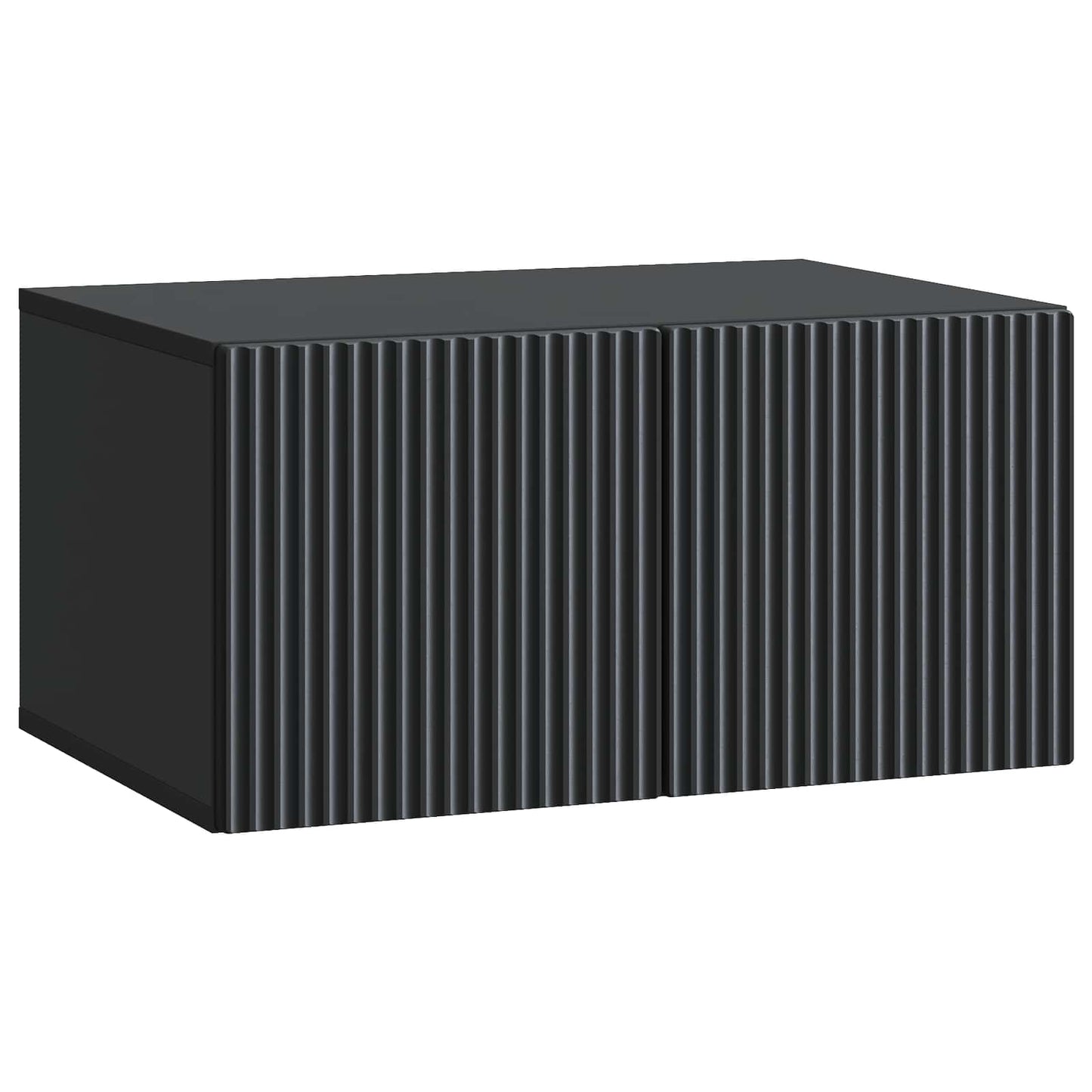 Vegghengt TV skap Svart 59,5 x 41 x 30 cm Konstruert tre