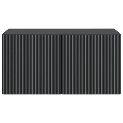 Vegghengt TV skap Svart 59,5 x 41 x 30 cm Konstruert tre