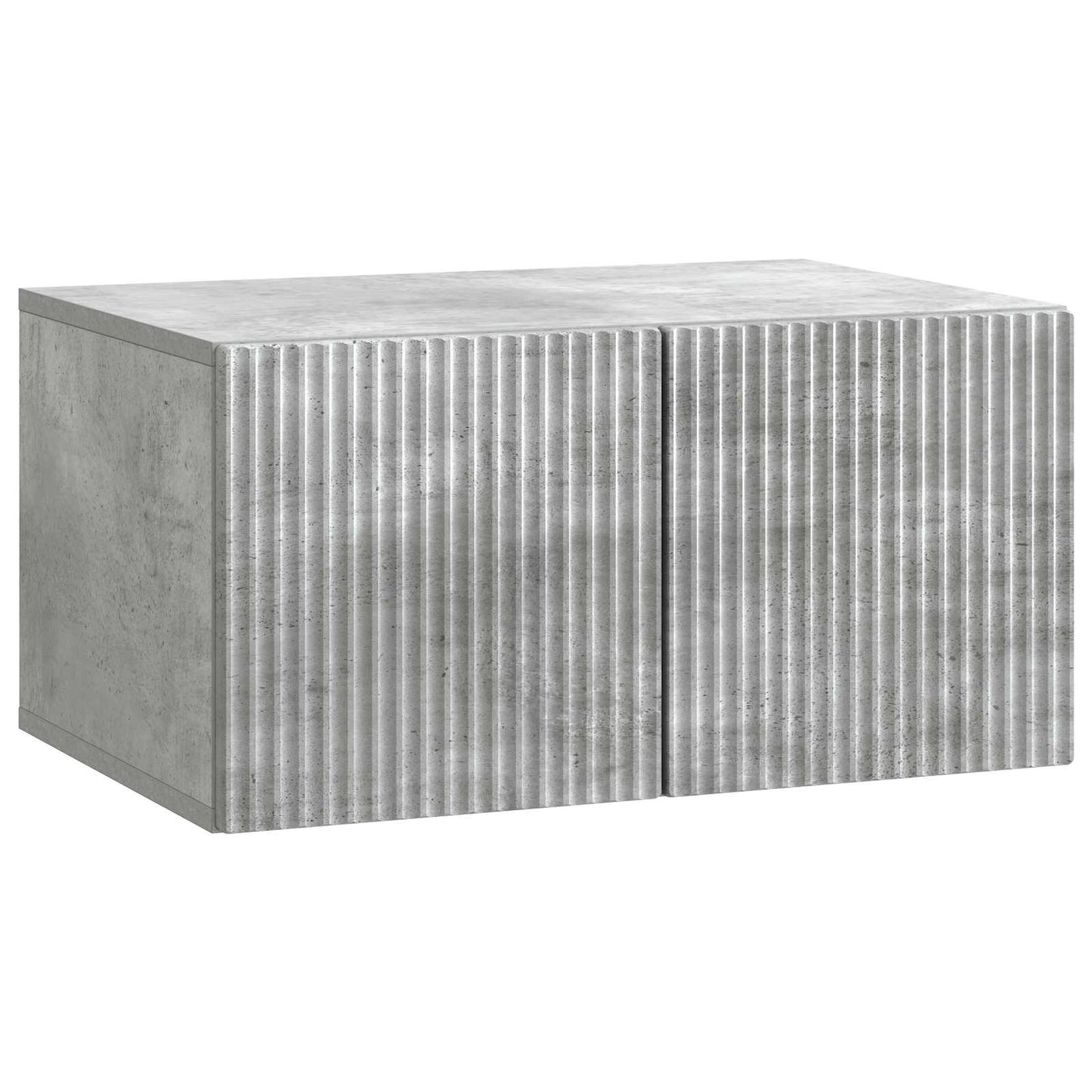 Vegghengt TV skap Betonggrå 59,5 x 41 x 30 cm Konstruert tre
