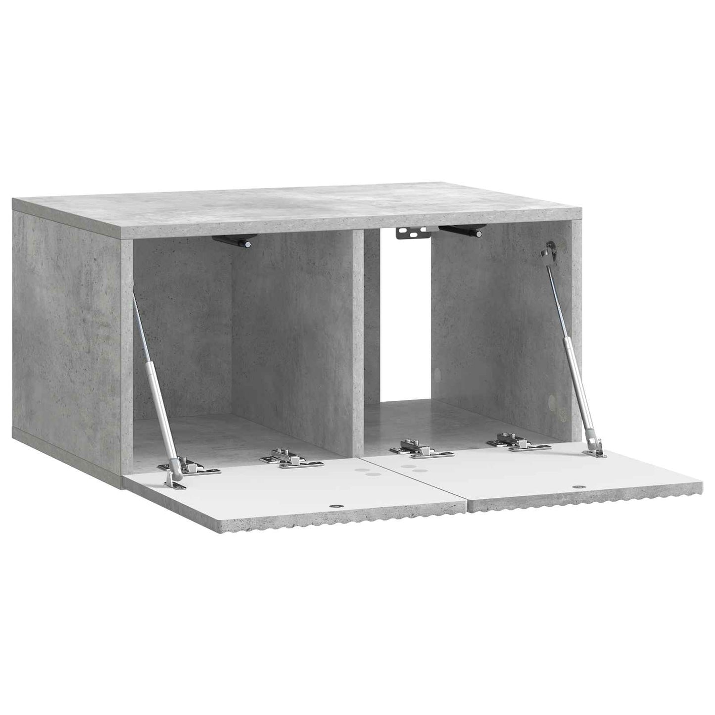 Vegghengt TV skap Betonggrå 59,5 x 41 x 30 cm Konstruert tre