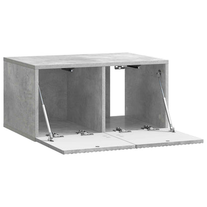 Vegghengt TV skap Betonggrå 59,5 x 41 x 30 cm Konstruert tre