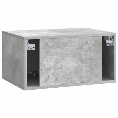 Vegghengt TV skap Betonggrå 59,5 x 41 x 30 cm Konstruert tre