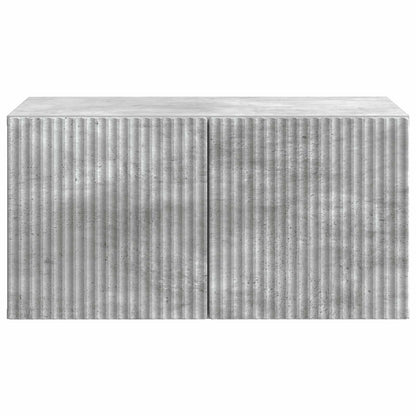 Vegghengt TV skap Betonggrå 59,5 x 41 x 30 cm Konstruert tre