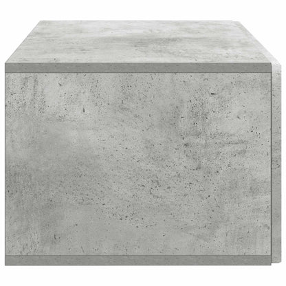 Vegghengt TV skap Betonggrå 59,5 x 41 x 30 cm Konstruert tre