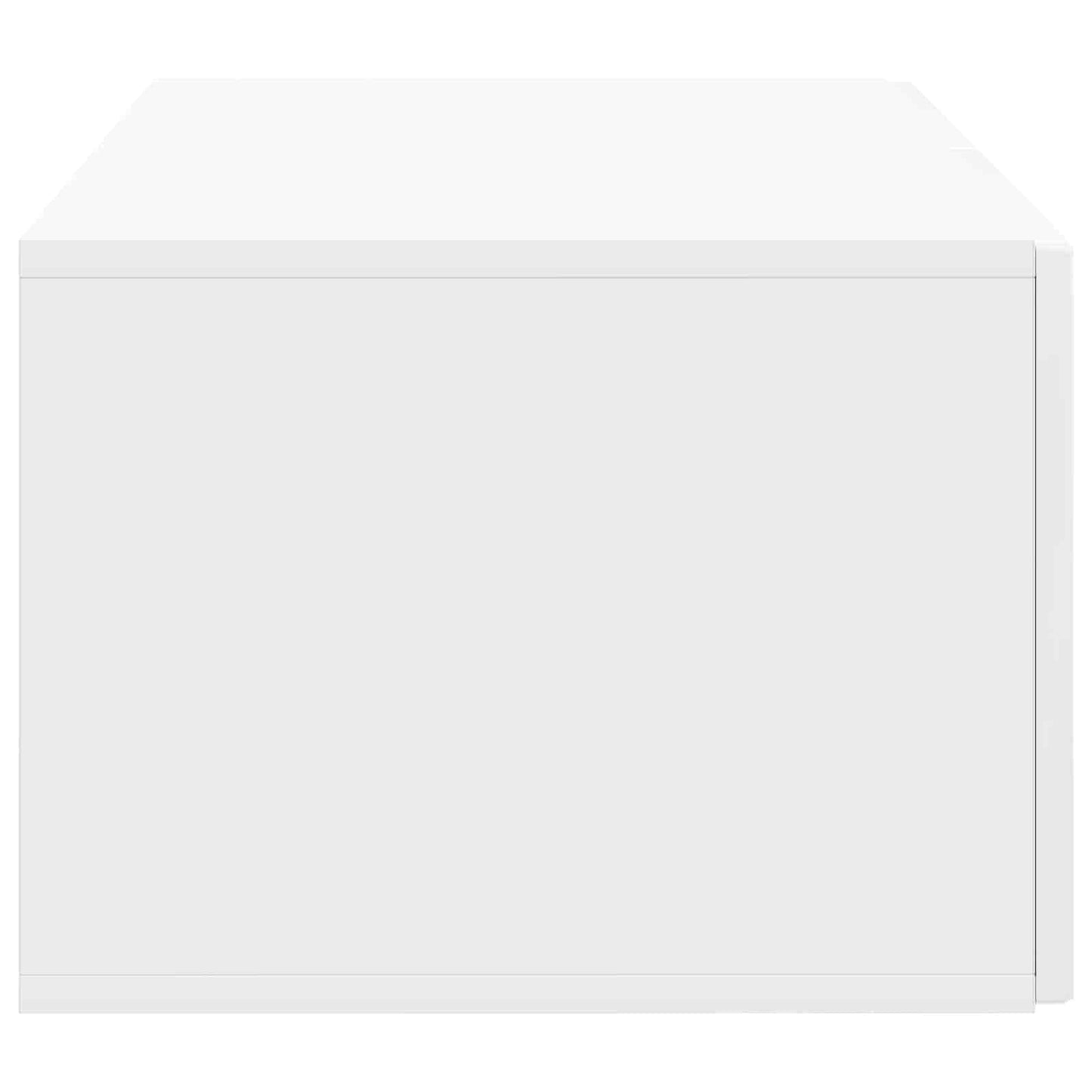 Vegghengt TV skap Veggmontert Høgglans hvit 59,5 x 41 x 30 cm