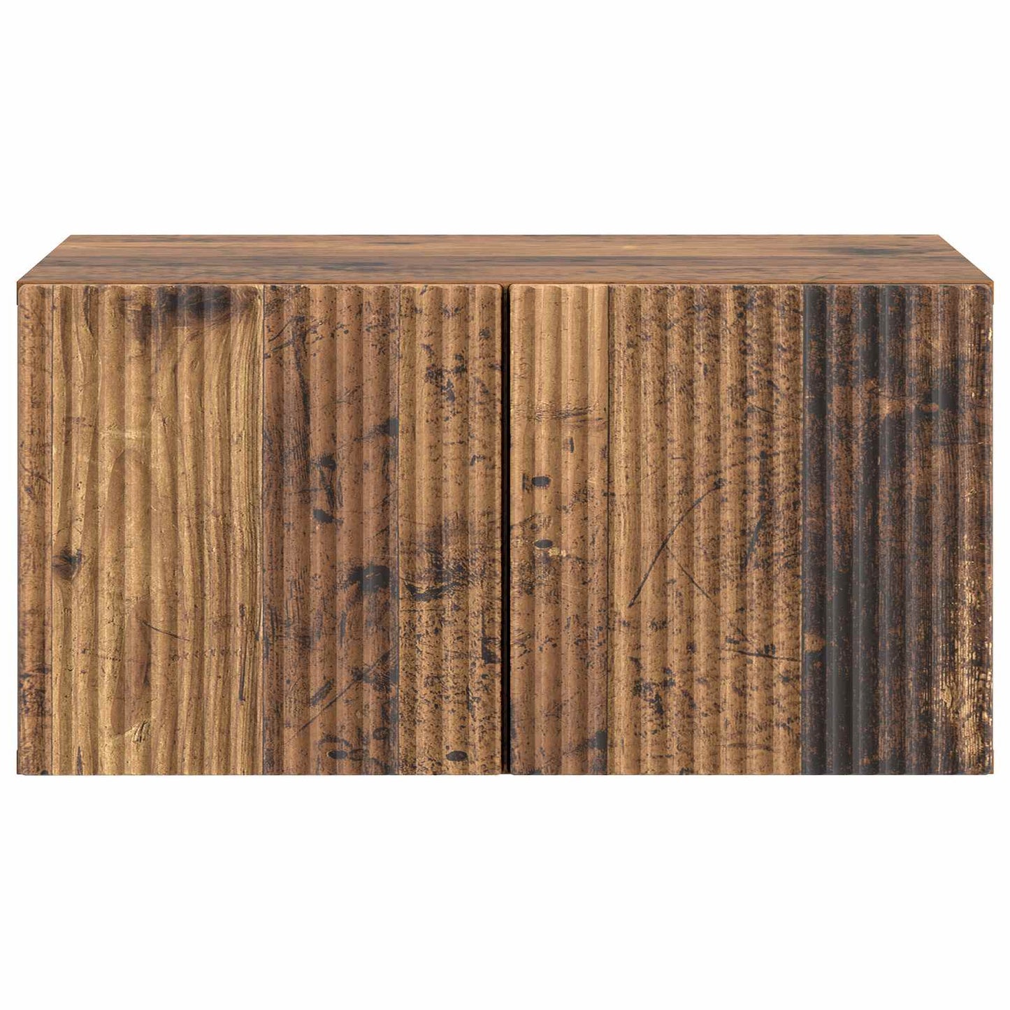Vegghengt TV skap Gammelt tre 59,5 x 41 x 30 cm Konstruert tre