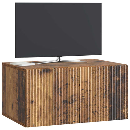 Vegghengt TV skap Gammelt tre 59,5 x 41 x 30 cm Konstruert tre