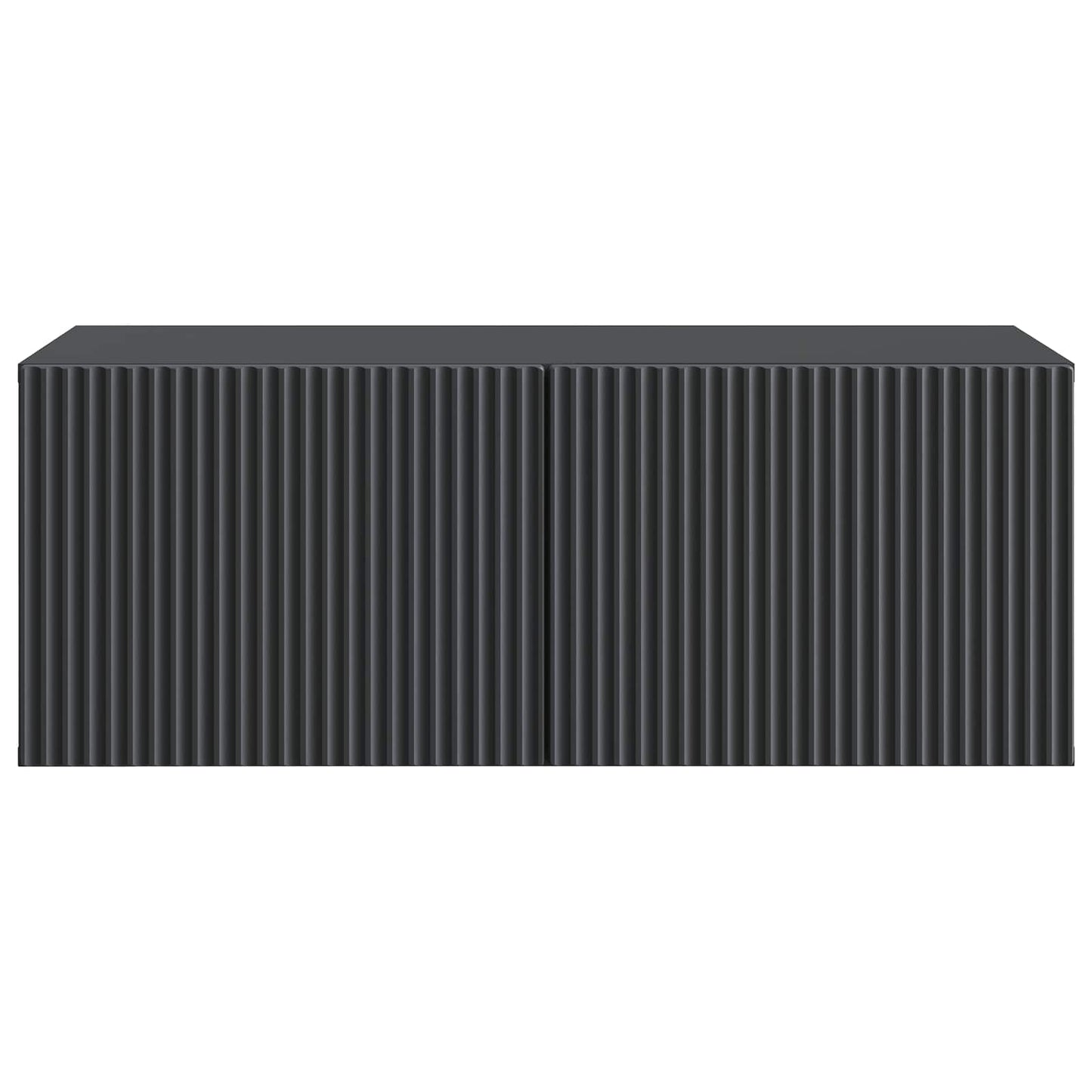 Vegghengt TV skap Svart 78,5 x 41 x 30 cm Konstruert tre